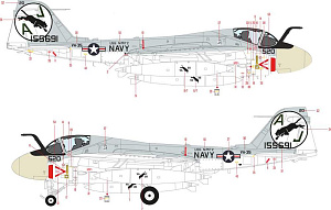Decal 1/48 KA-6D/A-6E Intruder w/ helmet&sewing p. (HAD)