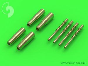 Aircraft detailing sets (brass) 1/72 Hawker Hurricane Mk.IIC - Hispano Mk.I 20mm cannons (with flat recoil springs) (4 pcs) 