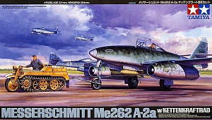 Model kit 1/48 Messerschmitt Me-262A-2a & Kettenkrad  (Tamiya) 