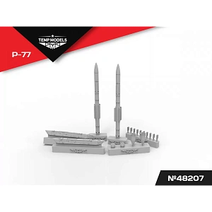 Additions (3D resin printing) 1/48 HIGHLY DETAILED MISSILE R-77 (Temp Models)