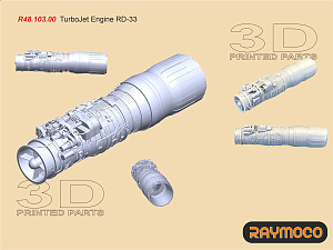 Additions (3D resin printing) 1/48 Collection of 4 sets for MiG-29 (Raymoco)