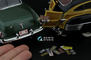 Southeastern U.S. License Plates 1940-1950 (All kits) (with metal base)