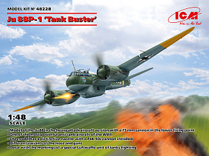 Model kit 1/48 Junkers Ju-88P-1 Tank Buster In early 1942 (ICM)