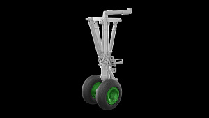 Additions (3D resin printing) 1/72 Ilyushin IL-18, Il-20, Il-22, Il-38 Landing gears with wheels (designed to be used with A-Model kits)
