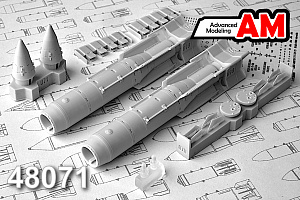 Additions (3D resin printing) 1/48 KAB-1500L Corrective Air Bomb (Advanced Modeling) 