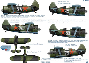 Decal 1/48 I-153 71 GvIAP (Colibri Decals)