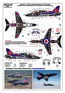 Decal 1/32 BAe Hawk T.1A (1) (Xtradecal)