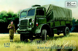 Model kit 1/72 Bedford QLD 3 ton 4x4 General service (IBG Models)