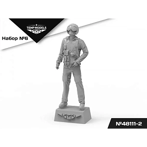 Figures (resin) 1/48 PIlots of the Russian Aerospace Forces. Set No. 6-2 (Temp Models)