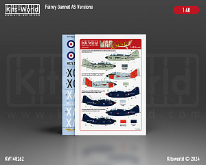 Decal 1/48 Fairey Gannet AS.1/AS.4/AS.6/T.5/COD.4 (Kits-World)