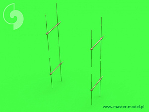Aircraft detailing sets (brass) 1/72 German radar FuG 218 "NEPTUN" (used on night fighters Messerschmitt Me-262, Arado Ar-234 and other) 