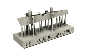 Additions (3D resin printing) 1/48 Douglas A-1 Skyraider internal pylons v2 (RESArm)