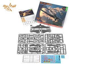 Model kit 1/72 Mitsubishi Ki-51 'Sonia' "in foreign service" Starter kit (Clear Prop)
