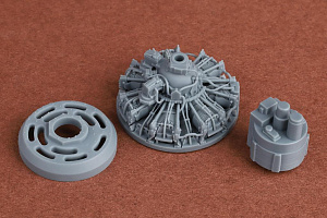 Additions (3D resin printing) 1/48 F4F-4 Wildcat Engine Set (TAM)