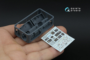 AH-64A Forward Avionics Bays 3D-Printed & coloured Interior on decal paper (Trumpeter) (with 3D-printed resin parts)