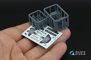 L-39ZA 3D-Printed & coloured Interior on decal paper (Trumpeter) (Small version) (with 3D-printed resin parts)