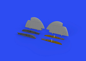 Additions (3D resin printing) 1/48      Nakajima A6M2-N Rufe folding wingtips 3D-Printed (designed to be used with Eduard kits) 
