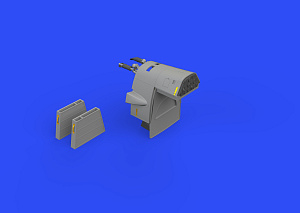 Additions (3D resin printing) 1/32 Messerschmitt Bf-109E fuselage guns (designed to be used with Eduard kits)