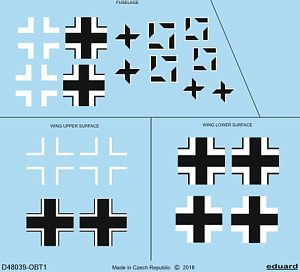 Decal 1/48 Fw 190A-5 national insignia (EDU)