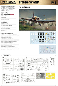 Model kit 1/48 Messerschmitt Bf-109G-10 WNF/Diana (Eduard kits)