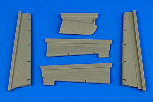 Additions (3D resin printing) 1/72 Focke-Wulf Fw-200 Condor control surfaces (designed to be used with Trumpeter kits)