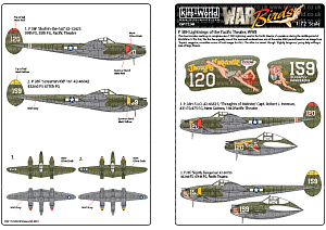 Decal 1/72 Lockheed P-38 Lightnings - Early War (Kits-World)