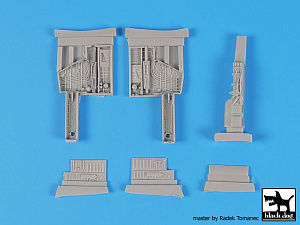 Additions (3D resin printing) 1/48 Douglas A-4 Skyhawk wheel bays + engine (designed to be used with Hobby Boss kits) 