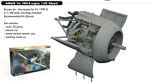 Additions (3D resin printing) 1/48 Focke-Wulf Fw-190F-8 engine (designed to be used with Eduard kits) 