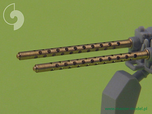 Aircraft detailing sets (brass) 1/35 Browning M2 aircraft .50 caliber barrels 2pcs