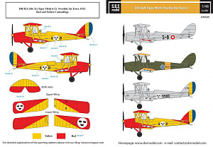 Decal 1/48 DH-82A Tiger Moth 'Nordic Air Forces' (SBS Model)