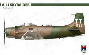 Model kit 1/72 Douglas A-1J Skyraider ex- Hasegawa + CARTOGRAF decals + MASK   (Hobby 2000)