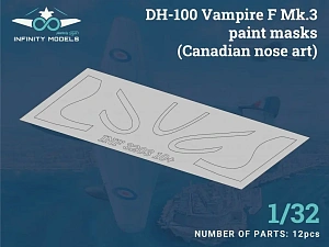 Paint Mask 1/32 de Havilland DH-100 Vampire Mk.3 (Infinity Models)