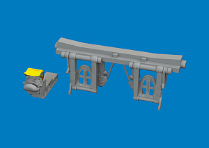 Additions (3D resin printing) 1/48 Republic P-47N Thunderbolt cockpit upgrade set (3D-Printed) 1/48 (designed to be used with Miniart kits)