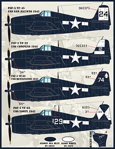 Decal 1/48 Colors and Markings of US Navy F6F Hellcats Part 2 (Furball Aero-Design)