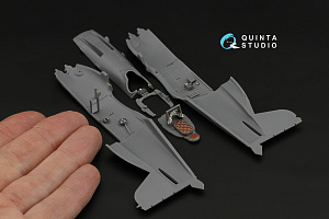 Boeing F4B-4 3D-Printed & coloured Interior on decal paper (Clear Prop)