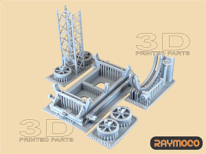 Additions (3D resin printing) 1/48 Transportation Stand MiG-31 (Raymoco)