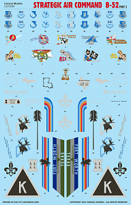 Decal 1/72 Strategic Air Command Boeing B-52G/H Stratofortress - Part 2 (Caracal Models)