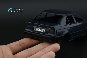 BMW 318i/320i E36 Sedan 3D-Printed & coloured Interior on decal paper (Hasegawa) (with metal sticker parts)