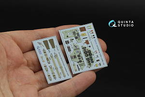 Hs 123A-1 early 3D-Printed & coloured Interior on decal paper (ICM)