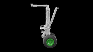Additions (3D resin printing) 1/72 Ilyushin IL-18, Il-20, Il-22, Il-38 Landing gears with wheels (designed to be used with A-Model kits)