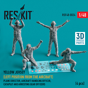 Additions (3D resin printing) 1/48 Yellow jersey (Modern) (Left position from the aircraft) (ResKit)