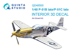 P-51B late/P-51C Late 3D-Printed & coloured Interior on decal paper (Eduard)