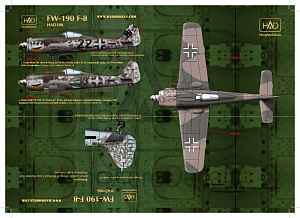 Decal 1/72 Fw-190 F-8 (Luftwaffe) (HAD)