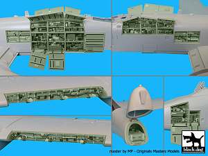 Additions (3D resin printing) 1/48 Fairchild A-10A/A-10C big set (designed to be used with Italeri kits)