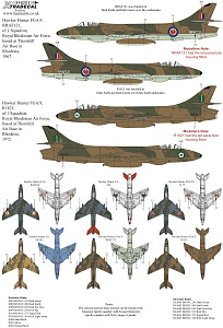 Decal 1/48 Hawker Hunters International Operators (Xtradecal)