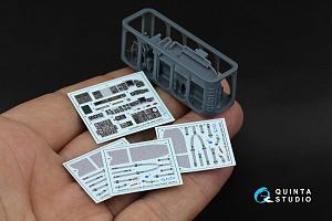 Lynx Mk88A 3D-Printed & coloured Interior on decal paper (Airfix) (with 3D-printed resin parts)