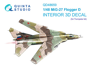 MiG-27 Flogger-D 3D-Printed & coloured Interior on decal paper (Trumpeter)