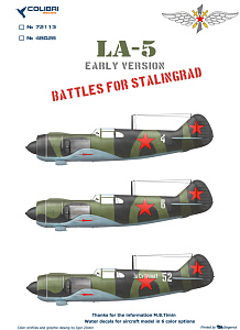 Decal 1/72 La-5 Early (Colibri Decals)