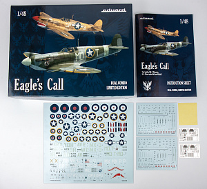 Model kit 1/48 EAGLE'S CALL Limited edition kit of British WWII fighter aircraft Supermarine Spitfire Mk.Vb and Mk.Vc (Eduard kits)