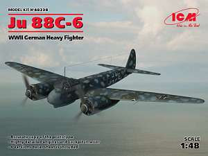 Model kit 1/48 Junkers Ju 88C-6 German Heavy Fighter WWII (ICM)